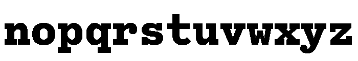 Bull5Typewriter ExtraBold Font LOWERCASE