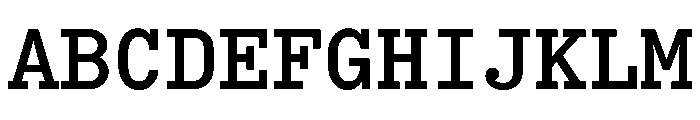 Bull5Typewriter Medium Font UPPERCASE