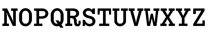 Bull5Typewriter Medium Font UPPERCASE