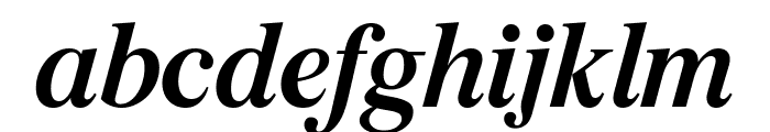 Burgess SemiBold Italic Font LOWERCASE