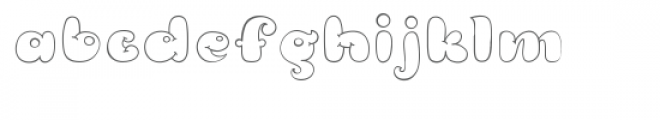 Bubble Double Font LOWERCASE