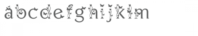 butterfly flourish font Font LOWERCASE
