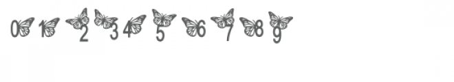 butterfly font Font OTHER CHARS