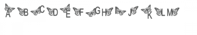 butterfly font Font UPPERCASE
