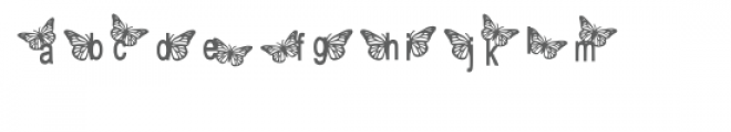 butterfly font Font LOWERCASE