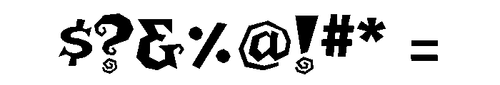Buckethead Regular Font OTHER CHARS