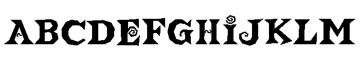 Buckethead Regular Font UPPERCASE
