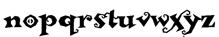 Buckethead Regular Font LOWERCASE