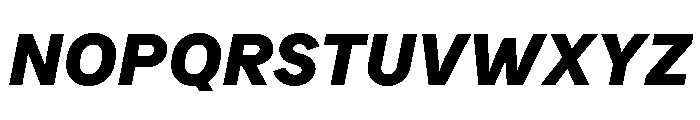 Bull 5 Black Italic Font UPPERCASE
