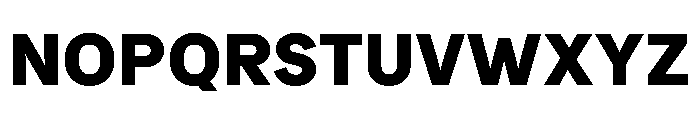 Bull 5 Black Font UPPERCASE
