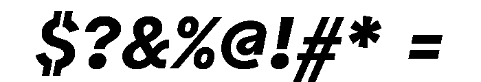 Bull 5 Bold Italic Font OTHER CHARS