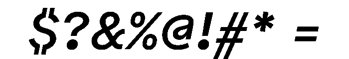 Bull 5 Medium Italic Font OTHER CHARS