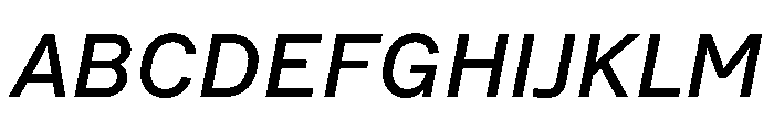 Bull 5 Medium Italic Font UPPERCASE