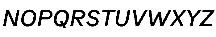 Bull 5 Medium Italic Font UPPERCASE