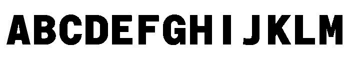 Bull 5 Mono Black Font UPPERCASE