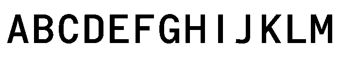 Bull 5 Mono Medium Font UPPERCASE