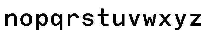 Bull 5 Mono Medium Font LOWERCASE