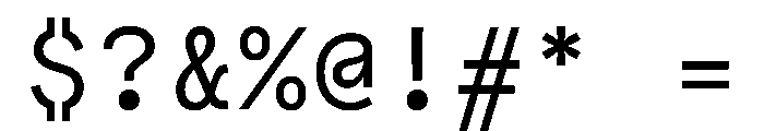 Bull 5 Mono Regular Font OTHER CHARS