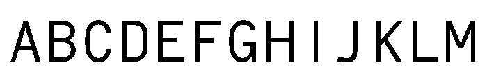 Bull 5 Mono Regular Font UPPERCASE