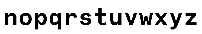 Bull 5 Mono Semi Bold Font LOWERCASE