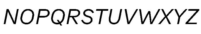 Bull 5 Regular Italic Font UPPERCASE