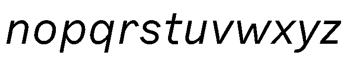 Bull 5 Regular Italic Font LOWERCASE