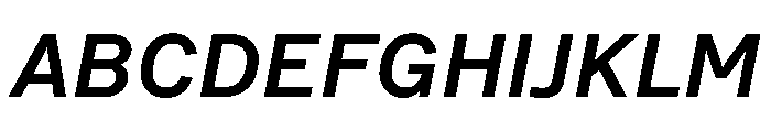 Bull 5 Semi Bold Italic Font UPPERCASE