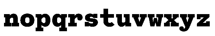 Bull 5 Typewriter Black Font LOWERCASE
