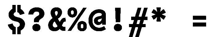 Bull 5 Typewriter Bold Font OTHER CHARS
