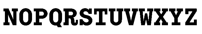 Bull 5 Typewriter Bold Font UPPERCASE