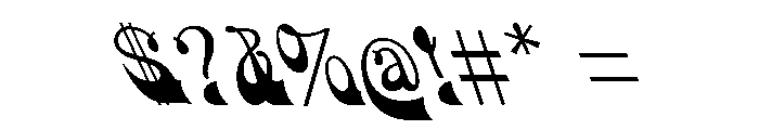 Bulletin Script Two Font OTHER CHARS