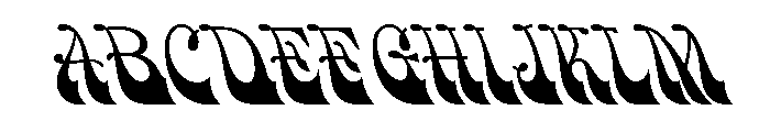 Bulletin Script Two Font UPPERCASE