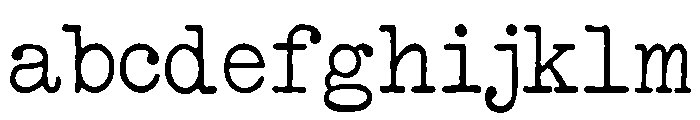 Bulletin Typewriter Regular FONT