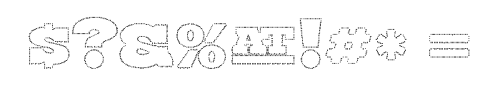 Burger Dots Font OTHER CHARS