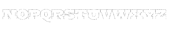 Burger Dots Font LOWERCASE