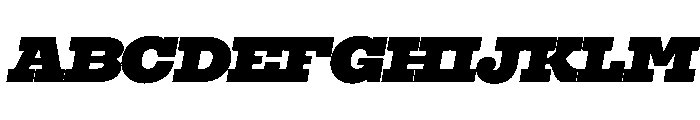 Burger Regular Italic Font UPPERCASE