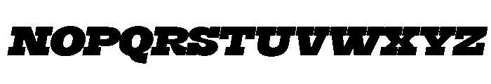 Burger Regular Italic Font UPPERCASE