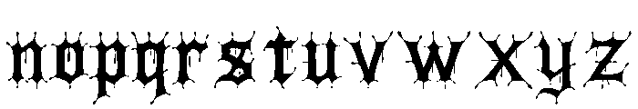 bv Font LOWERCASE