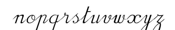 BV Cursive Ital Italic Font LOWERCASE