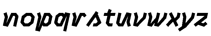 BVHAntoPlot BoldItalic Font LOWERCASE