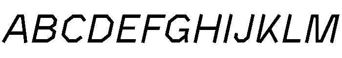 BVHAntoPlot Italic Font UPPERCASE