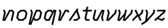 BVHAntoPlot Italic Font LOWERCASE