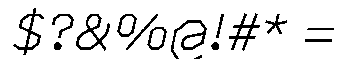 BVHAntoPlot LightItalic Font OTHER CHARS