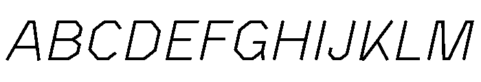 BVHAntoPlot LightItalic Font UPPERCASE