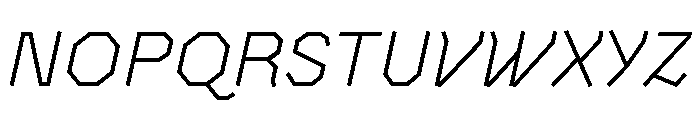 BVHAntoPlot LightItalic Font UPPERCASE