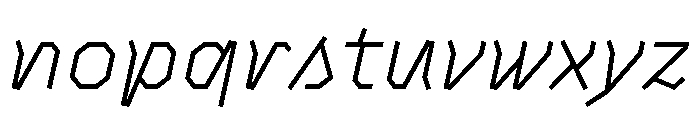 BVHAntoPlot LightItalic Font LOWERCASE