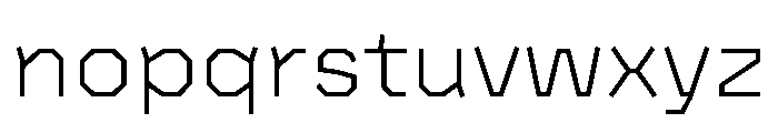 BVHAntoPlot Light Font LOWERCASE