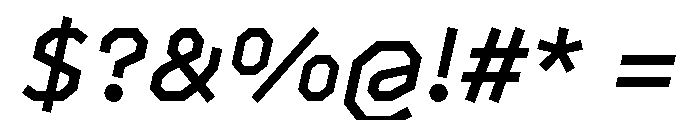 BVHAntoPlot MediumItalic Font OTHER CHARS