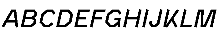 BVHAntoPlot MediumItalic Font UPPERCASE