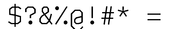 BVHAntoPlotMono Light Font OTHER CHARS